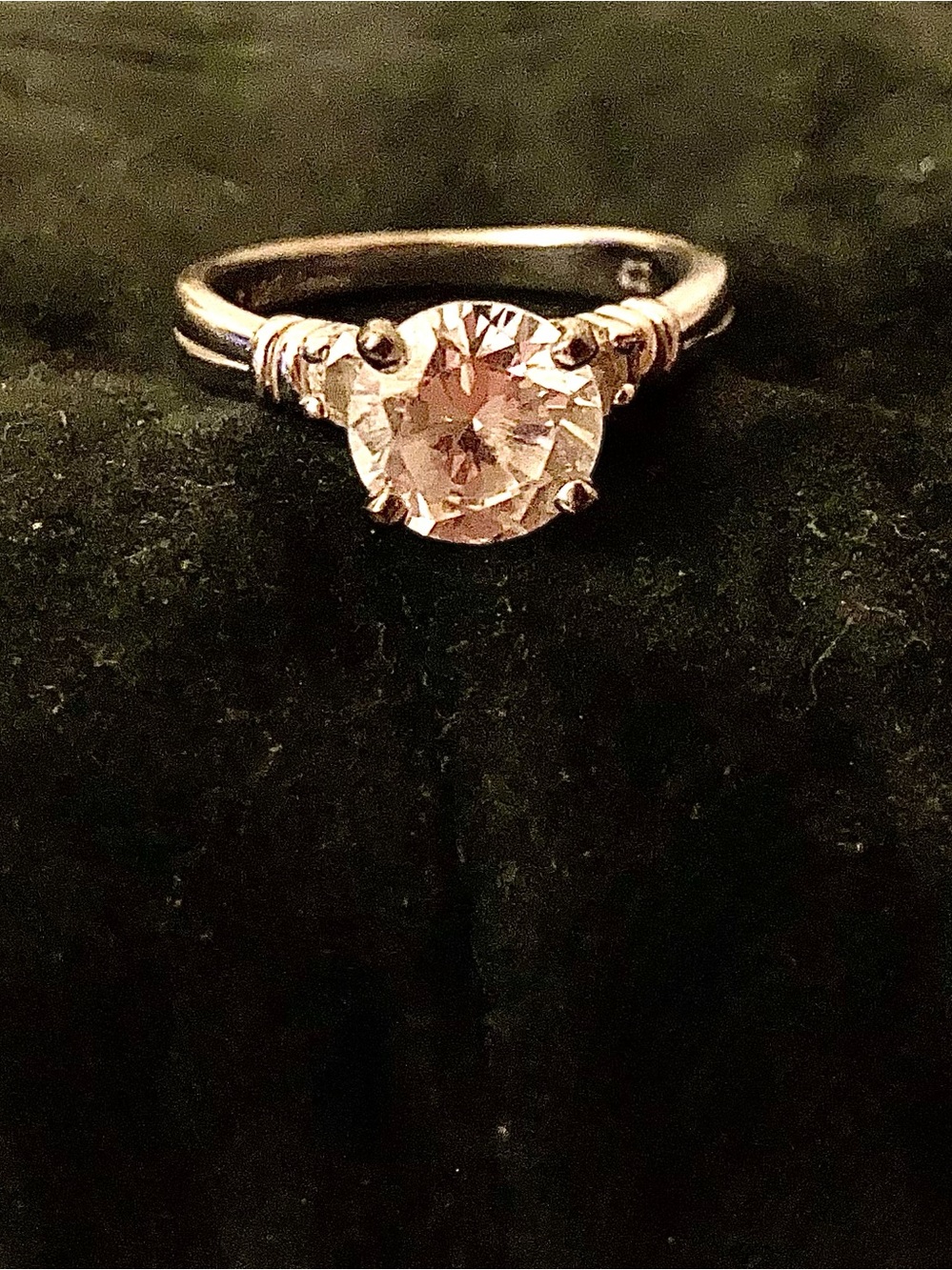 QVC CZ sterling silver ring